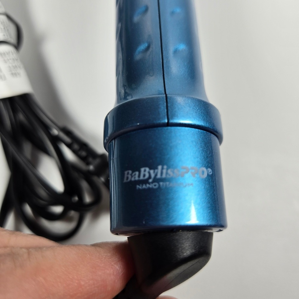 BaBylissPRO Nano Titanium 1" Inch Spring Curling Iron Blue BABNT125SN - Picture 10 of 10